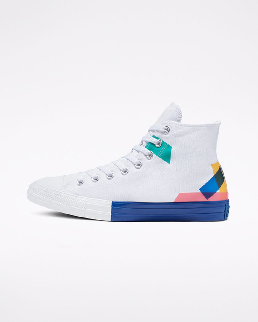 Women's Converse Chuck Taylor All Star Space Racer High Top High Top Shoes White / Blue / Red | AU C6380M
